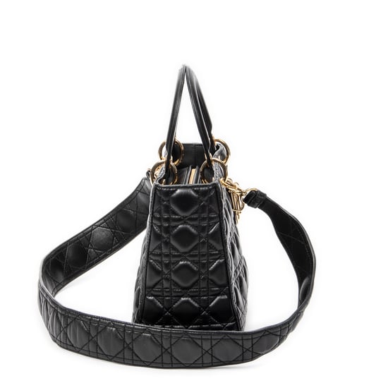 Medium Lady Dior Zip Schultertasche - Image 4