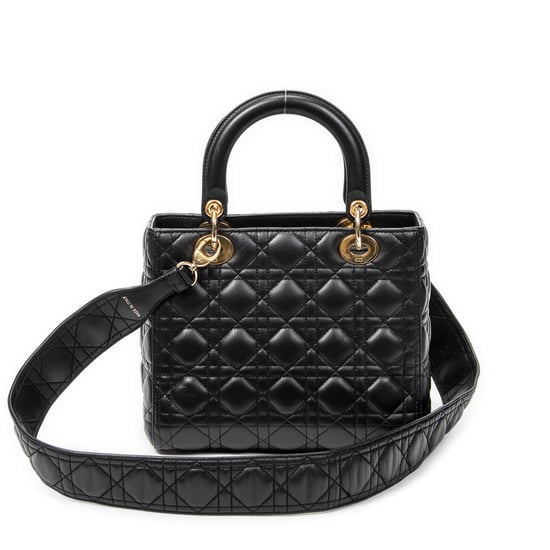 Medium Lady Dior Zip Schultertasche - Image 5