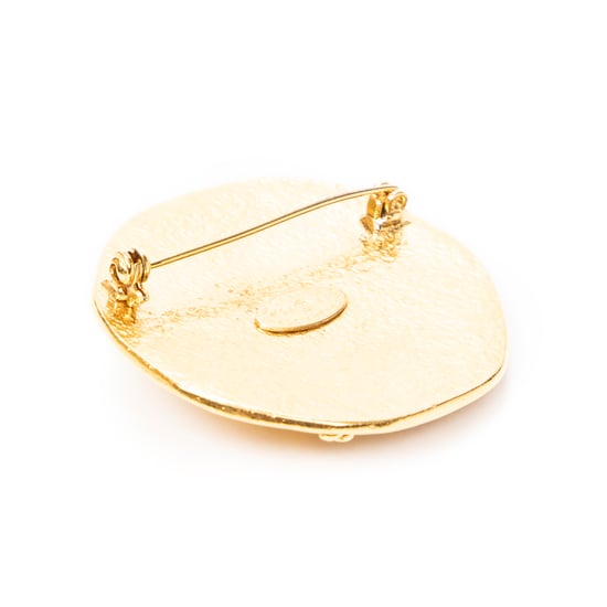 CC Round Sun Brooch Pin Brosche - Image 2