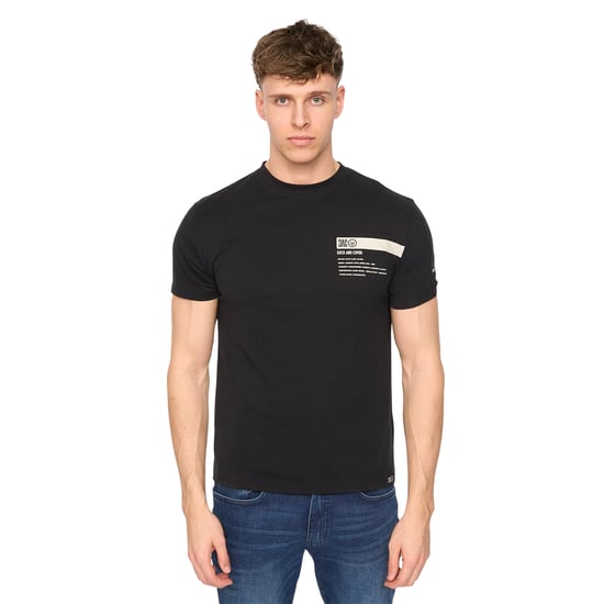 Duck and Cover - "Tatick" T-Shirt für Herren, Angerauhte Baumwolle (Schwarz) - Image 1