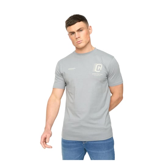 Crosshatch - "Morville" T-Shirt für Herren, Baumwolle (Stahlblau) - Image 1