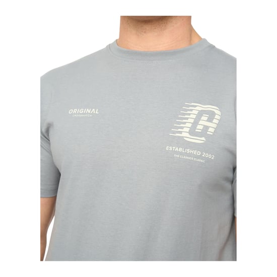 Crosshatch - "Morville" T-Shirt für Herren, Baumwolle (Stahlblau) - Image 2