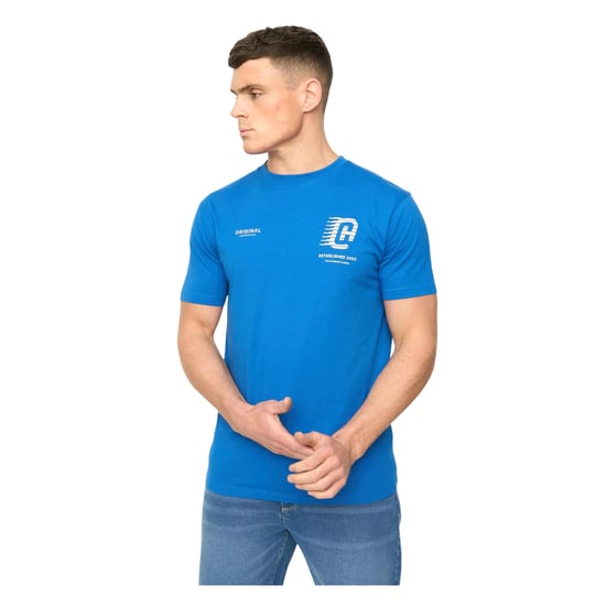 Crosshatch - "Morville" T-Shirt für Herren, Baumwolle (Königsblau) - Image 1