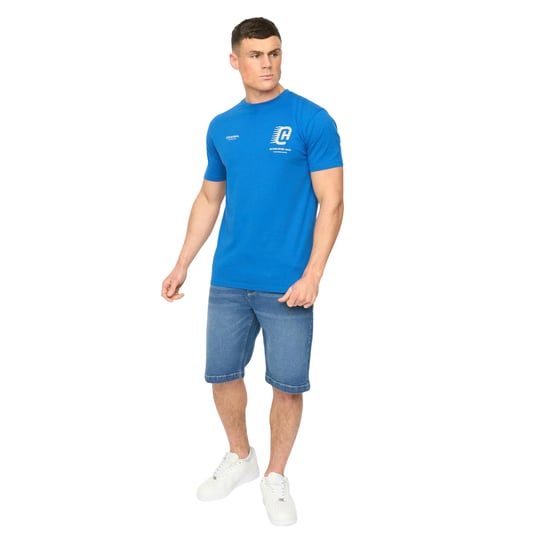 Crosshatch - "Morville" T-Shirt für Herren, Baumwolle (Königsblau) - Image 3