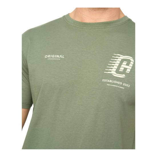 Crosshatch - "Morville" T-Shirt für Herren, Baumwolle (Oliv) - Image 2