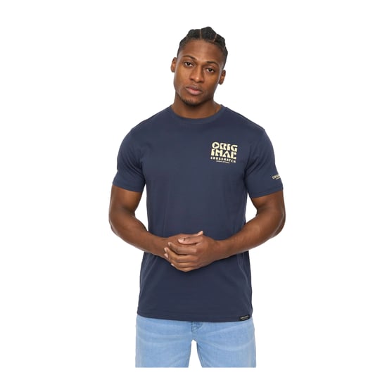 Crosshatch - "Wellmoores" T-Shirt für Herren (Marine) - Image 1