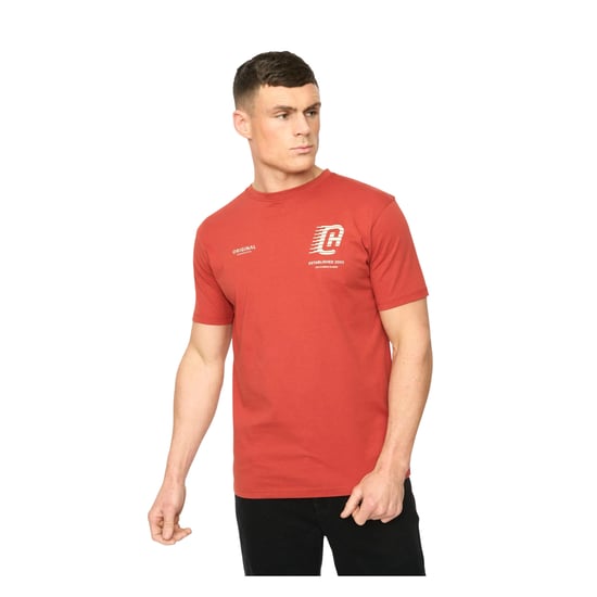 Crosshatch - "Morville" T-Shirt für Herren, Baumwolle (Rot) - Image 1