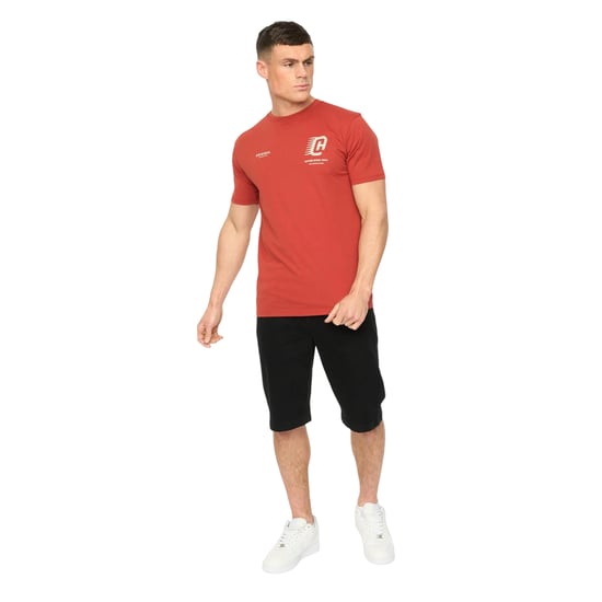 Crosshatch - "Morville" T-Shirt für Herren, Baumwolle (Rot) - Image 3