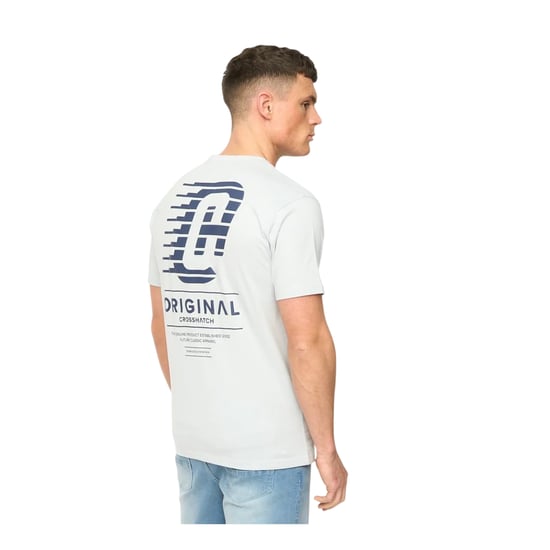 Crosshatch - "Morville" T-Shirt für Herren, Baumwolle (Hellblau) - Image 2
