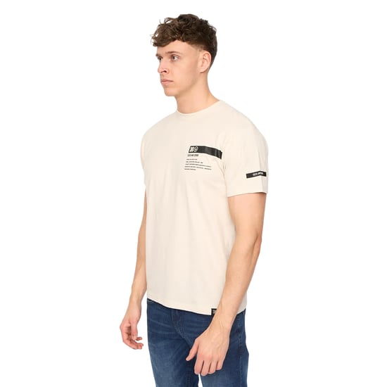 Duck and Cover - "Tatick" T-Shirt für Herren, Angerauhte Baumwolle (Helles Steingrau) - Image 3