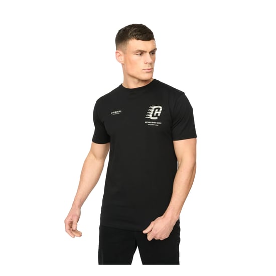 Crosshatch - "Morville" T-Shirt für Herren, Baumwolle (Schwarz) - Image 1