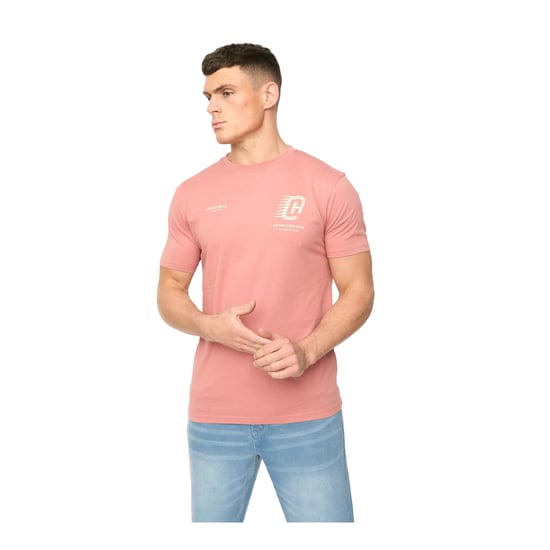 Crosshatch - "Morville" T-Shirt für Herren, Baumwolle (Pink) - Image 1