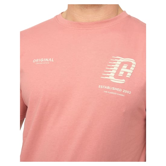 Crosshatch - "Morville" T-Shirt für Herren, Baumwolle (Pink) - Image 2