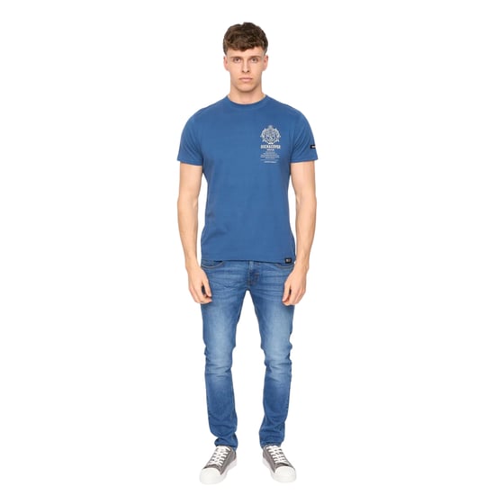Duck and Cover - "Stoneham" T-Shirt für Herren, Angerauhte Baumwolle (Blau) - Image 4