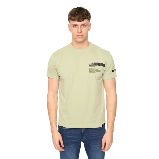 Duck and Cover - "Tatick" T-Shirt für Herren, Angerauhte Baumwolle (Helles Oliv) - Image 1