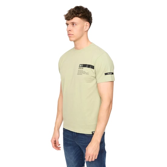 Duck and Cover - "Tatick" T-Shirt für Herren, Angerauhte Baumwolle (Helles Oliv) - Image 3