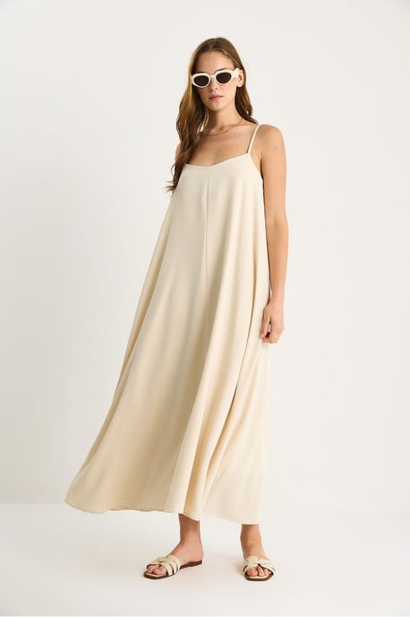 Maxi V-Ausschnitt Kleid - Image 2