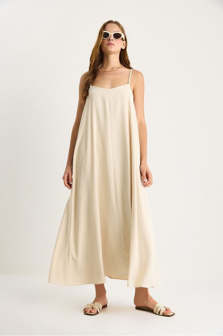 Maxi V-Ausschnitt Kleid - Image 3