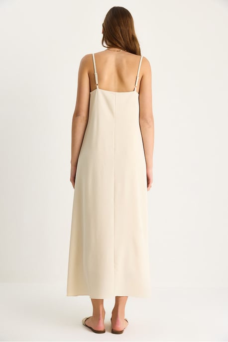 Maxi V-Ausschnitt Kleid - Image 6