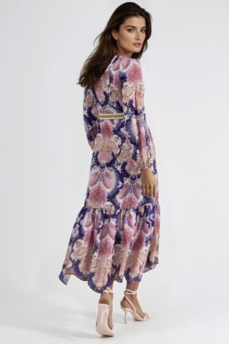 Gepolstertes Midikleid mit Paisleymuster - Image 5