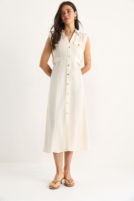 Gürtel-Detailliertes Midikleid - Image 2