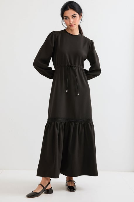 Maxikleid mit Schleife und Zugband - Image 2
