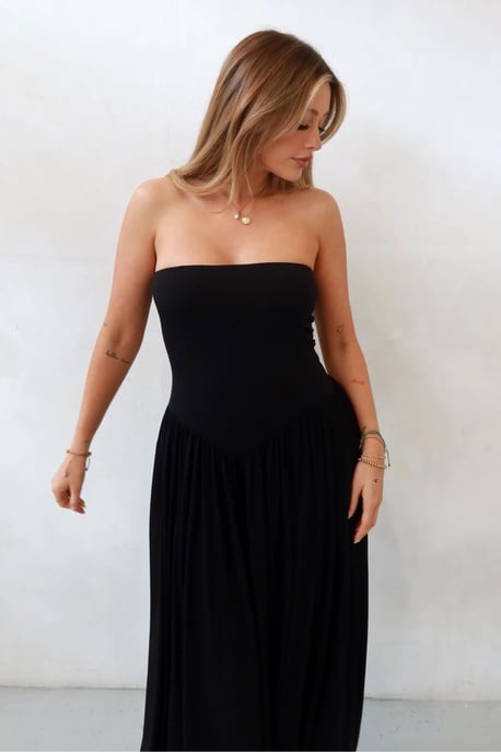 Sofie Bustier Fitted Maxikleid - Image 1
