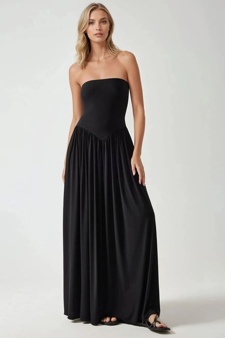 Sofie Bustier Fitted Maxikleid - Image 4