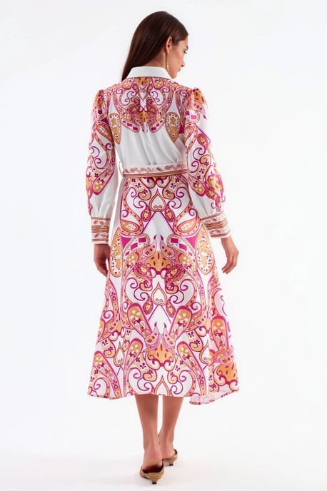 Maxikleid mit Paisleymuster und Gürtel - Image 3