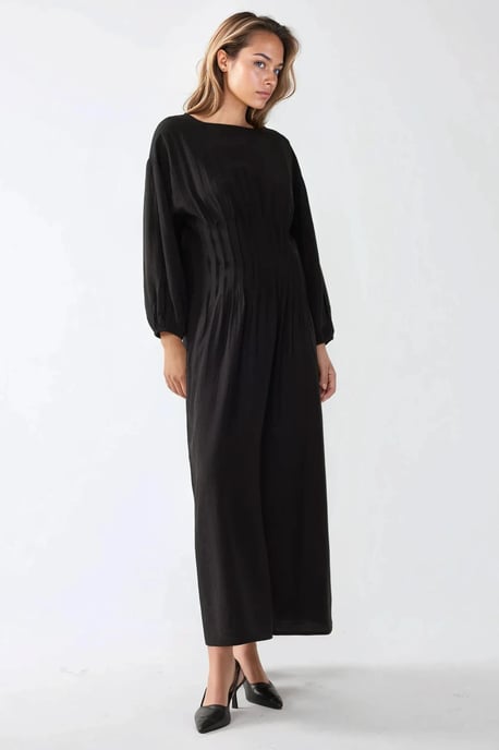 Langärmliges Maxikleid mit Rundhalsausschnitt - Image 3