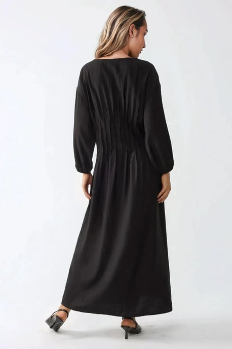 Langärmliges Maxikleid mit Rundhalsausschnitt - Image 5