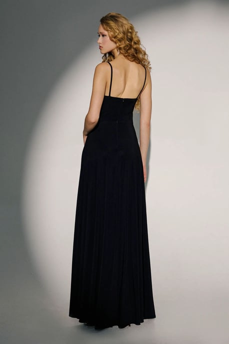 V-Ausschnitt Maxikleid mit Schlitz - Image 5