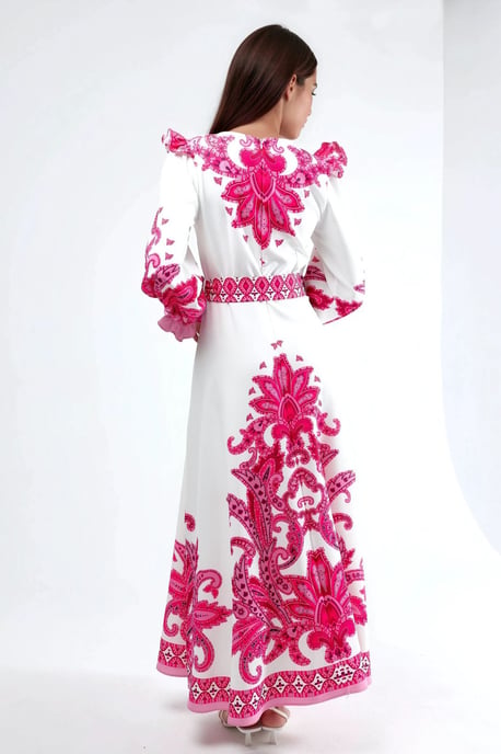 Maxikleid mit Paisleymuster und Bindedetail - Image 3