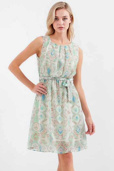 Minikleid mit Bindeband und Schleifendetail - Image 1