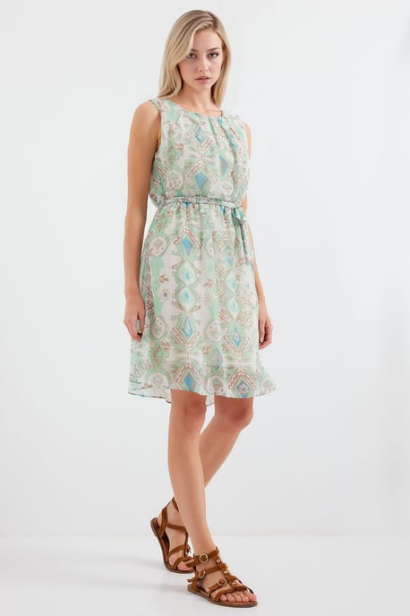 Minikleid mit Bindeband und Schleifendetail - Image 3