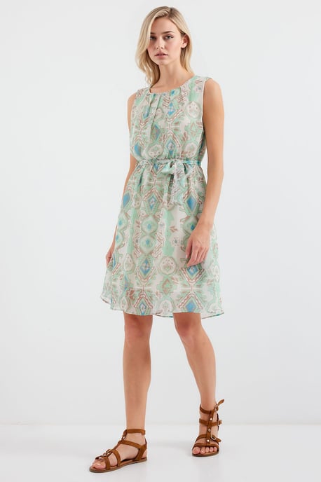 Minikleid mit Bindeband und Schleifendetail - Image 4