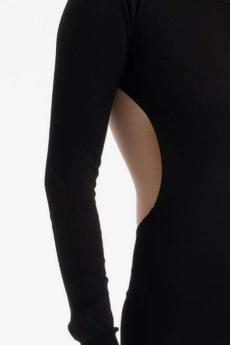 Kleid mit Rundhalsausschnitt, Rückenschlitz und langen Ärmeln - Image 5