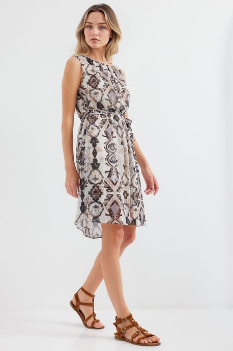 Mini-Kleid mit Bindeband und Schleifen-Detail - Image 2