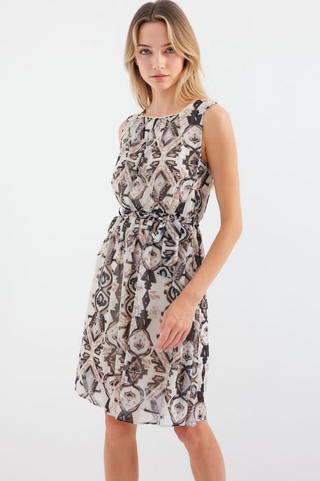 Mini-Kleid mit Bindeband und Schleifen-Detail - Image 3