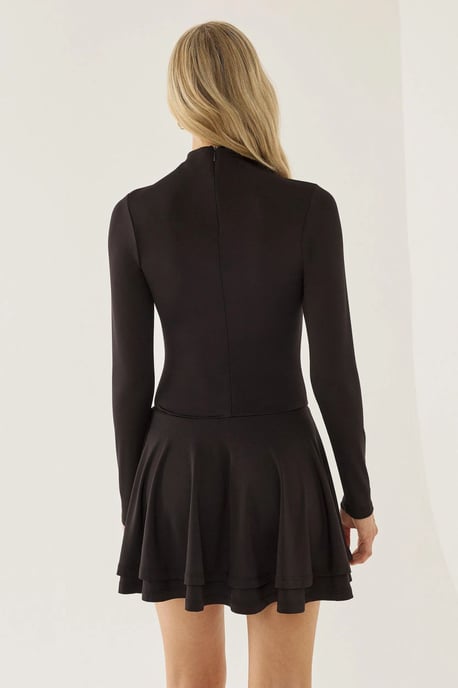 Halb-Turtleneck-Minikleid - Image 4