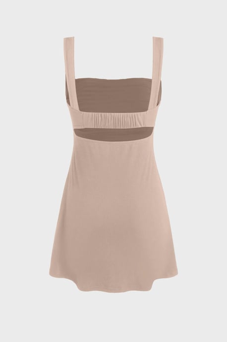 Raffinierte Minikleid mit quadratischem Ausschnitt - Image 2