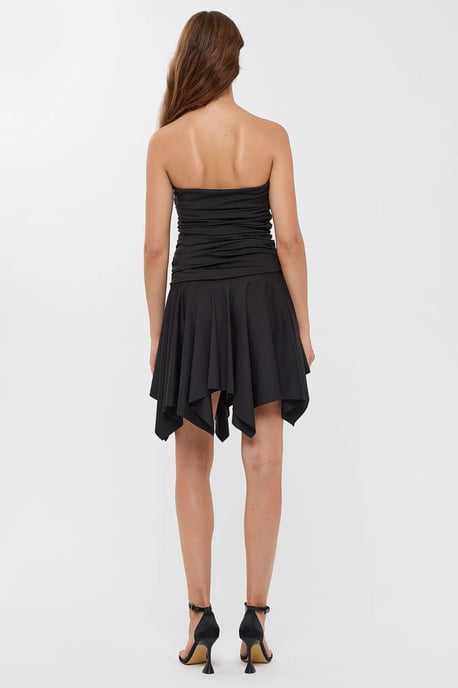 Ärmelloses asymmetrisches Jersey-Minikleid - Image 3