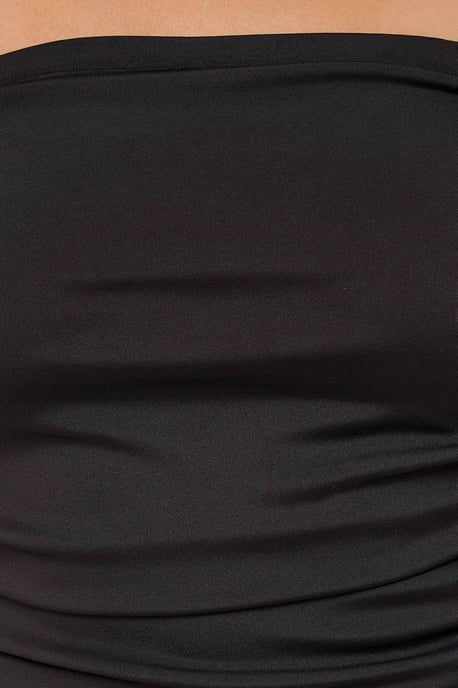 Ärmelloses asymmetrisches Jersey-Minikleid - Image 4