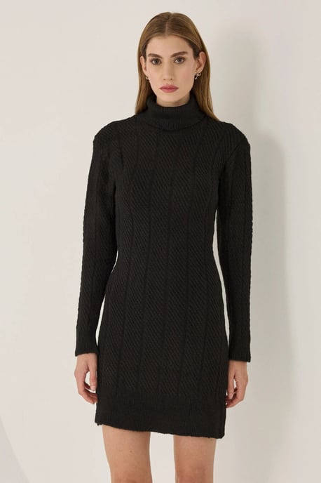 Mini Rollkragen-Strickkleid - Image 2