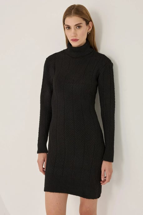 Mini Rollkragen-Strickkleid - Image 3
