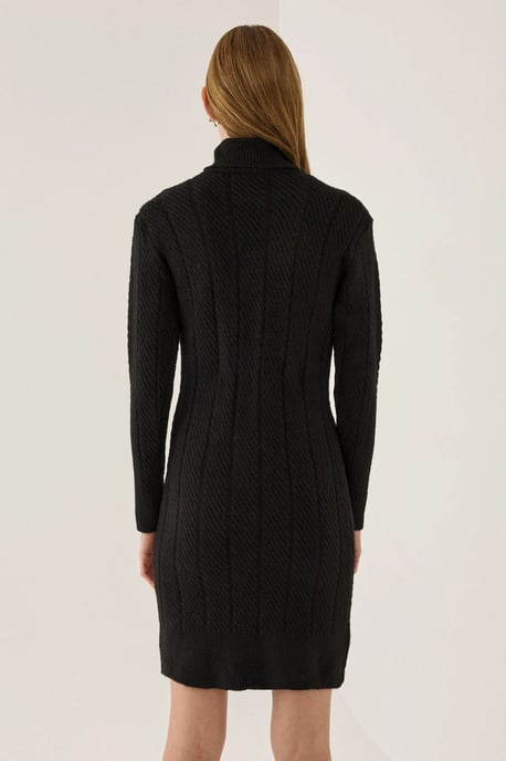 Mini Rollkragen-Strickkleid - Image 4