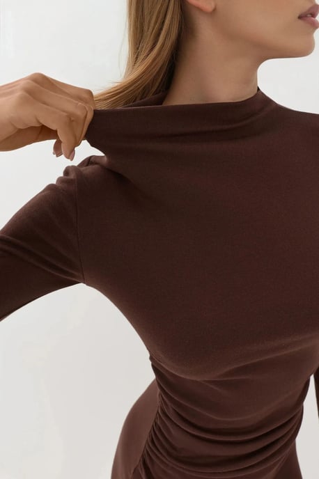 Körperbetontes Soft-Touch Modal-Minikleid - Image 2