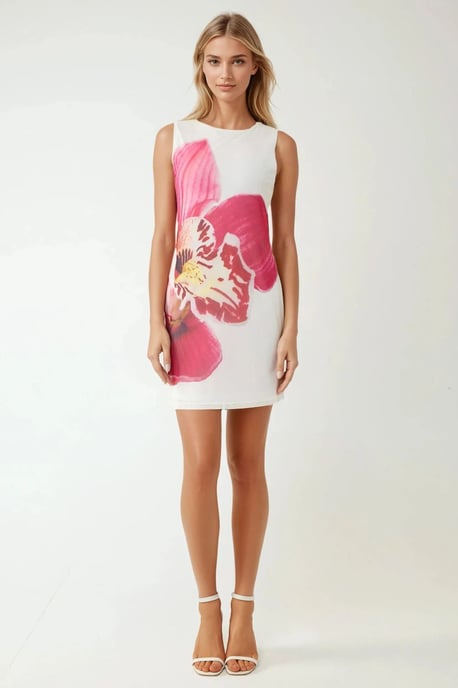 Körperbetontes Mini Kleid mit floralem Muster - Image 6