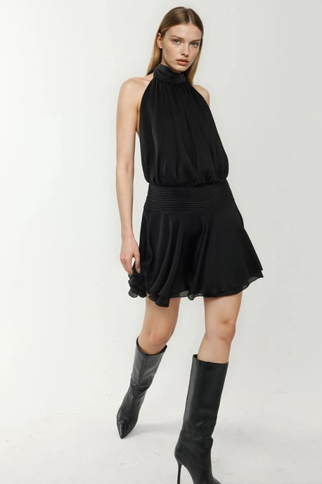 Strukturiertes Rollkragen-Minikleid - Image 6