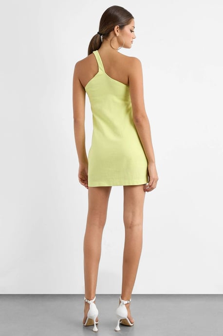 Ein-Schulter Bodycon Mini-Kleid - Image 4